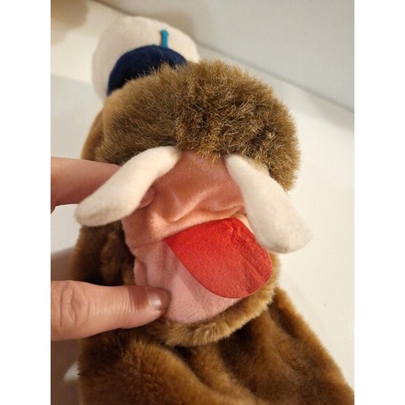 Willy Walrus Sailor Plush Hand Puppet Dakin 1983 Golf Head Cover Anchor Hat - Picture 4 of 12